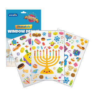 Chanukah Window Decals 3 Pck