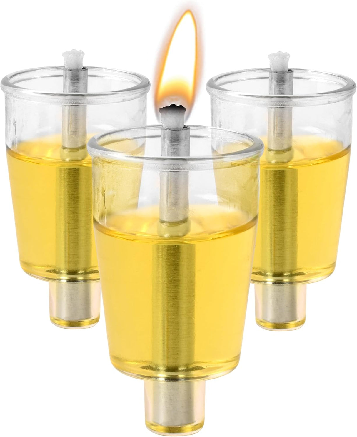 Pre-Filled Menorah Oil Cup Candles - Hanukkah Candles EZ Lights - Jelled 100%