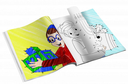 Dot to Dot Coloring Book - Chanukah
