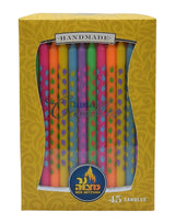 Ner Mitzvah Dreidel Art Dripless Handmade Chanukah Candles