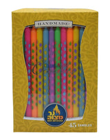 Ner Mitzvah Dreidel Art Dripless Handmade Chanukah Candles