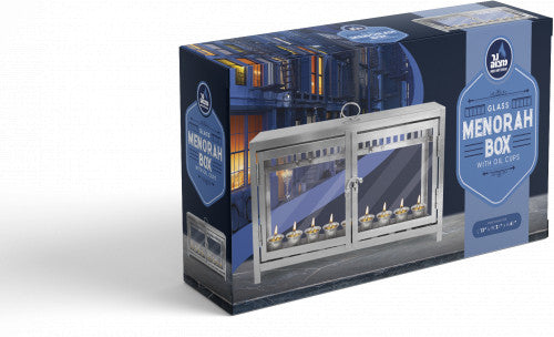 Outdoor Menorah Box - With oil Cups