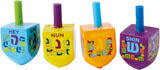 The Draydel Game - 4 Small Painted Wood Draydels