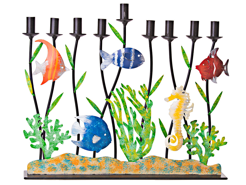 Menorah Metal Underwater Wonderland