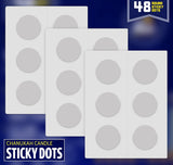 Chanukah Candle Sticky Dots Small Size 48 Count