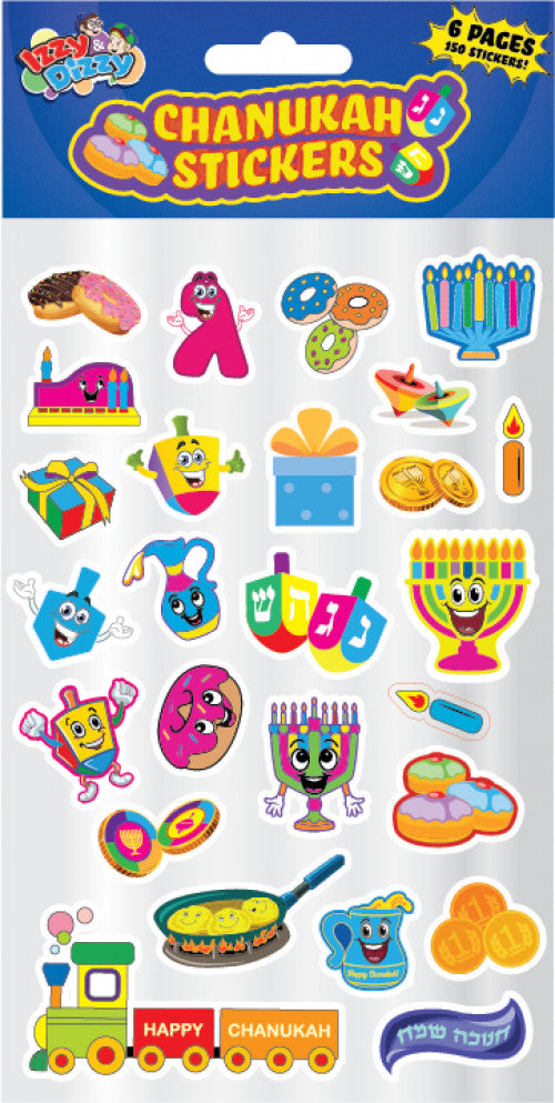 Chanukah Stickers - 6 Pack
