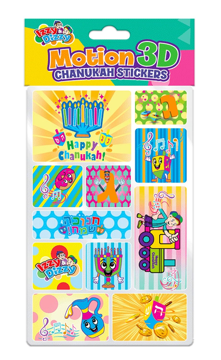 Chanukah Motion 3D Stickers