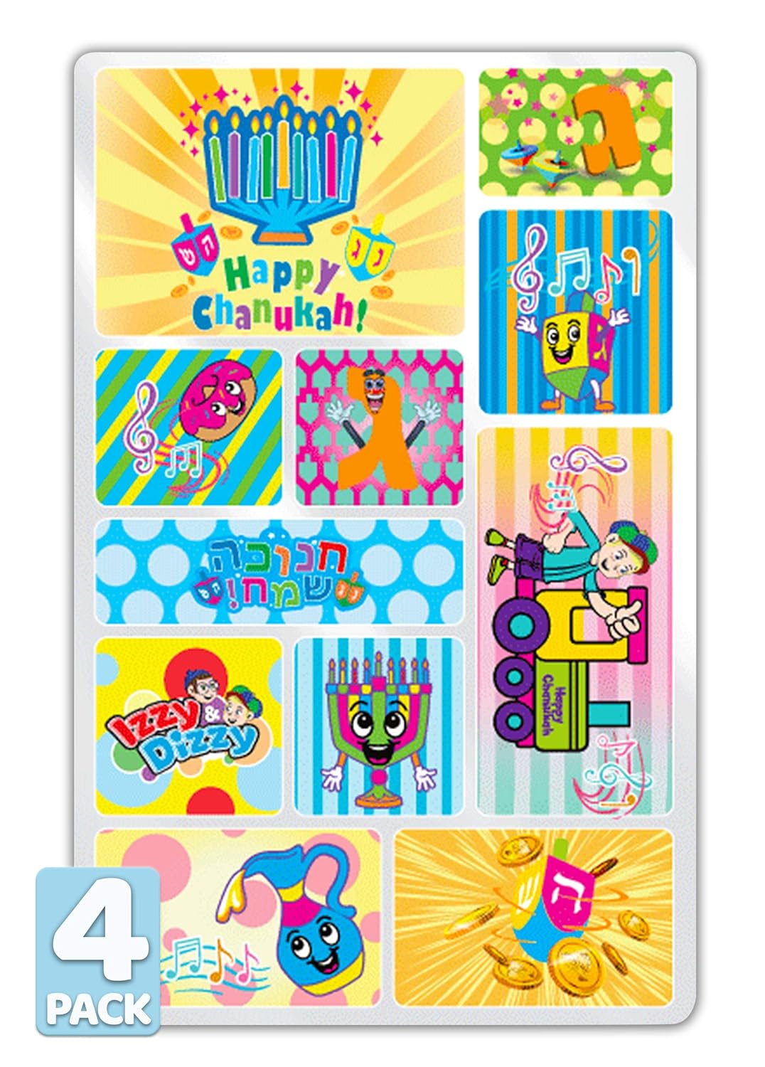 Chanukah Motion 3D Stickers