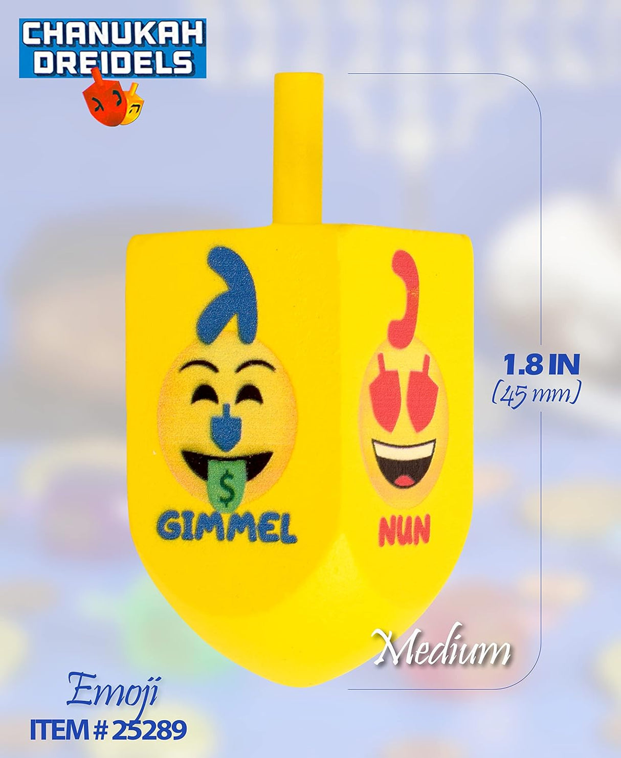 Dreidel - Emoji - 4 Pieces