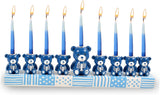 Resin Menorah - Teddy bear