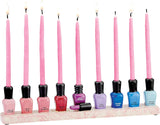 Rite Lite Chanukah Hand-Painted Ceramic Nail Polish Hannukah Menorah