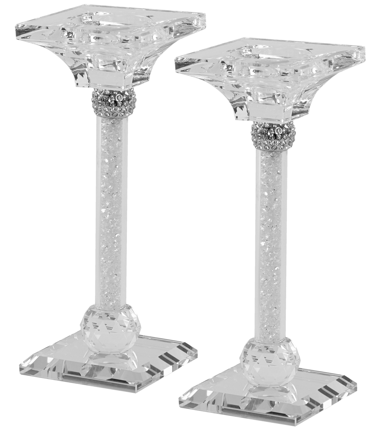 Candlesticks - Crystal - 18 Cm 2 Pk.