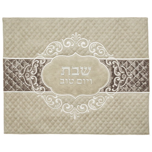 Faux Leather Challah Cover 42X52 cm with Embossed logo