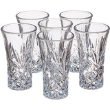 Set of Crystal Wine Bottle with 6 Liquer Glass