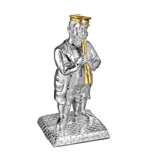 Polyresin Kleizmer Playing Clarinet 17 cm