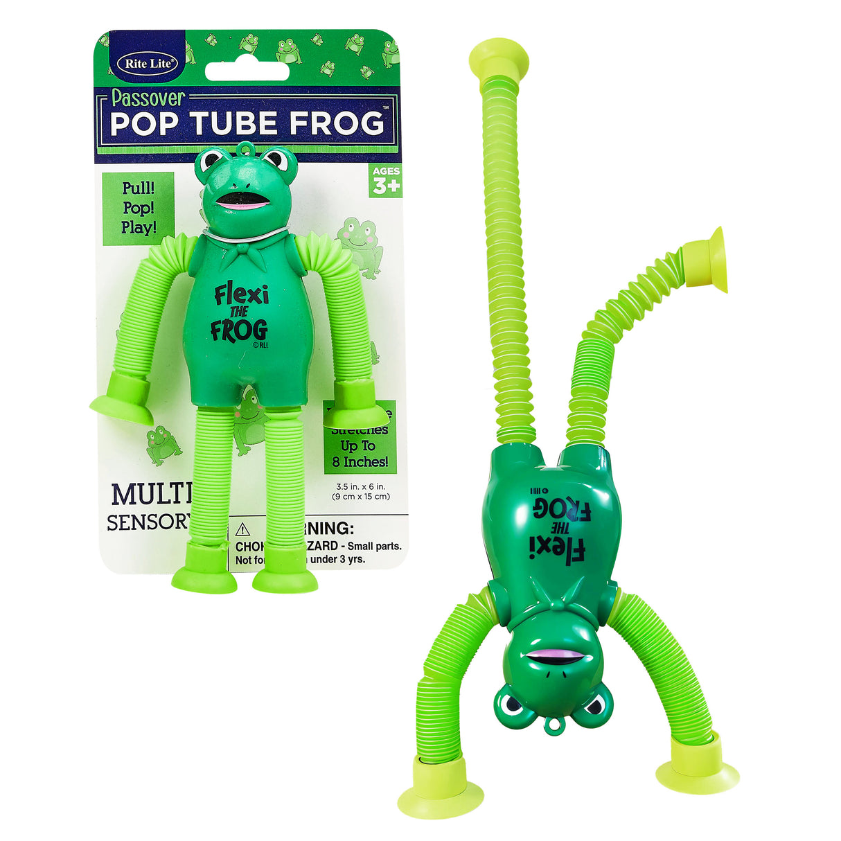 Passover "Flexi The Frog" Pop Tube Toy