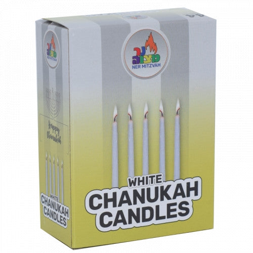 White Chanukah Candles