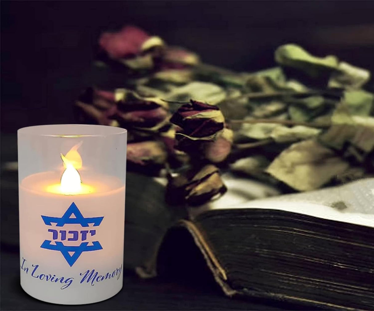 LED Yizkor Memorial Candle