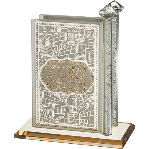 Crystal Matches Holder 12*12 cm with Plaque