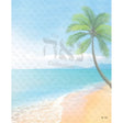Design paper Pine Tree Waterside 8.5x5.5 " 20 Per Pack