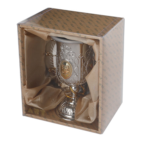 NICKEL KIDDUSH CUP 14 CM contain 120ml / 4.06oz