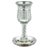 Crystal Kiddush Cup "Kottel" 19 cm contain 100ml / 3.4oz