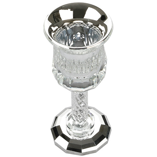 Crystal Kiddush Cup "Kottel" 19 cm contain 100ml / 3.4oz