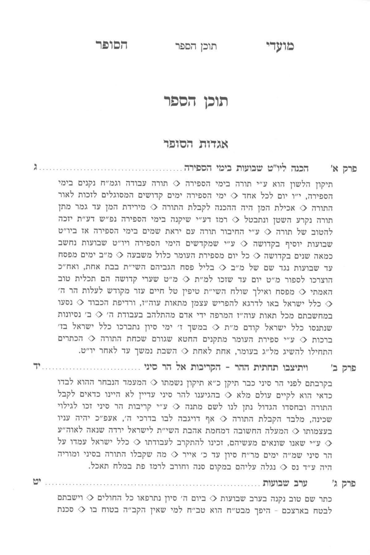 מועדי הסופר - שבועות
