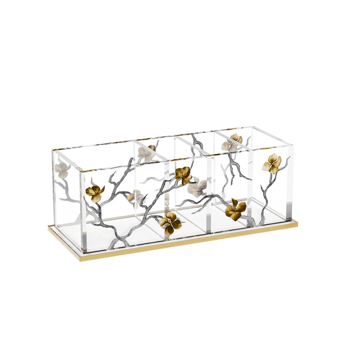 Golden Branch Cutlery Holder