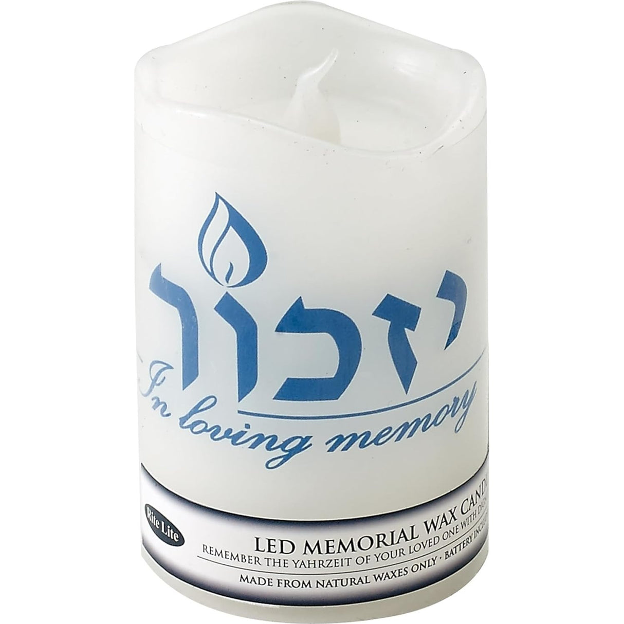 LED FLAMELESS YIZKOR Memorial Candle,