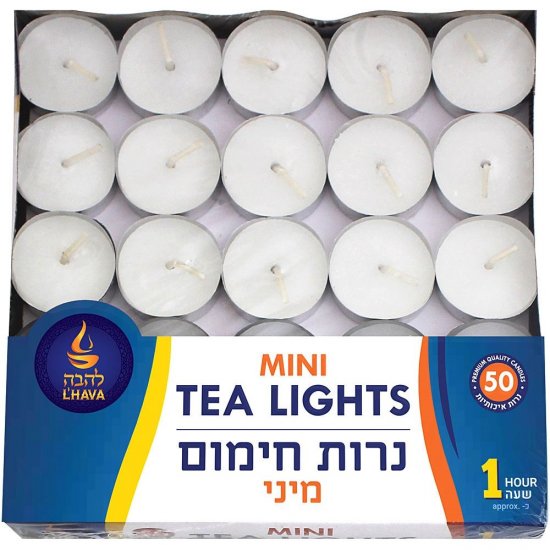 L'Hava Mini Tea Lights 50Pk