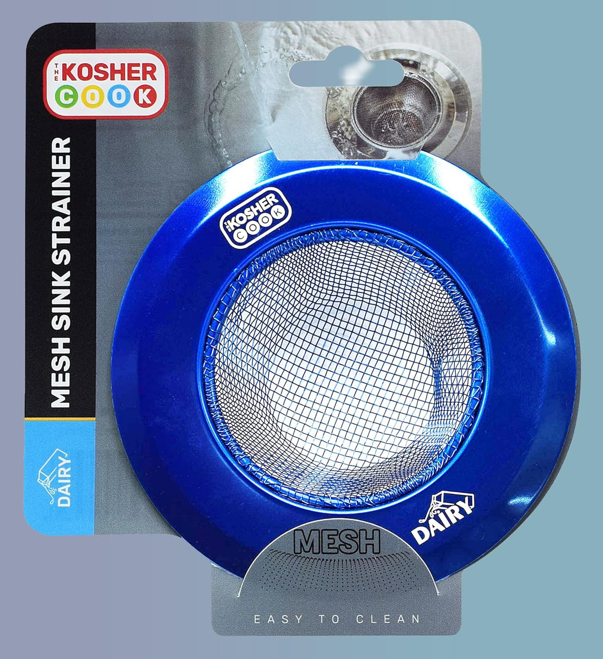 Millky Blue Mesh Sink Strainer