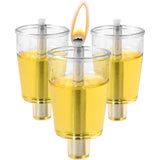 Pre-Filled Menorah Oil Cup Candles - Hanukkah Candles EZ Lights - Jelled 100%