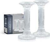 Glass Candlestick Set Pillar Design