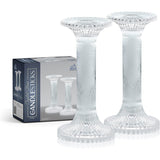 Glass Candlestick Set Pillar Design