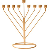 Candle Menorah Gold Rambam Wireframe