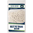 er Mitzvah Natural Smokeless Cotton Wicks – 50 Count Approx. 39 Ply Thin for Oil Cup Candle – Replacement Wicks