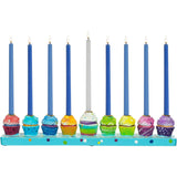 Hand-Painted Resin Cupcakes Menorah