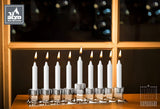 Crystal Glass Menorah - Long