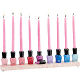 Rite Lite Chanukah Hand-Painted Ceramic Nail Polish Hannukah Menorah