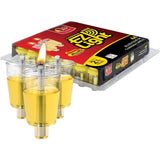 Pre-Filled Menorah Oil Cup Candles - Hanukkah Candles EZ Lights - Jelled 100%