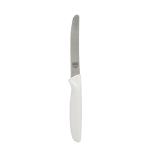 4.5 Inch Knife - Curved Tip/Serrated - White