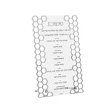 Laser Cut Honeycomb Simanim Card v.2 silver