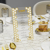 Laser Cut Honeycomb Simanim Card v.2 gold