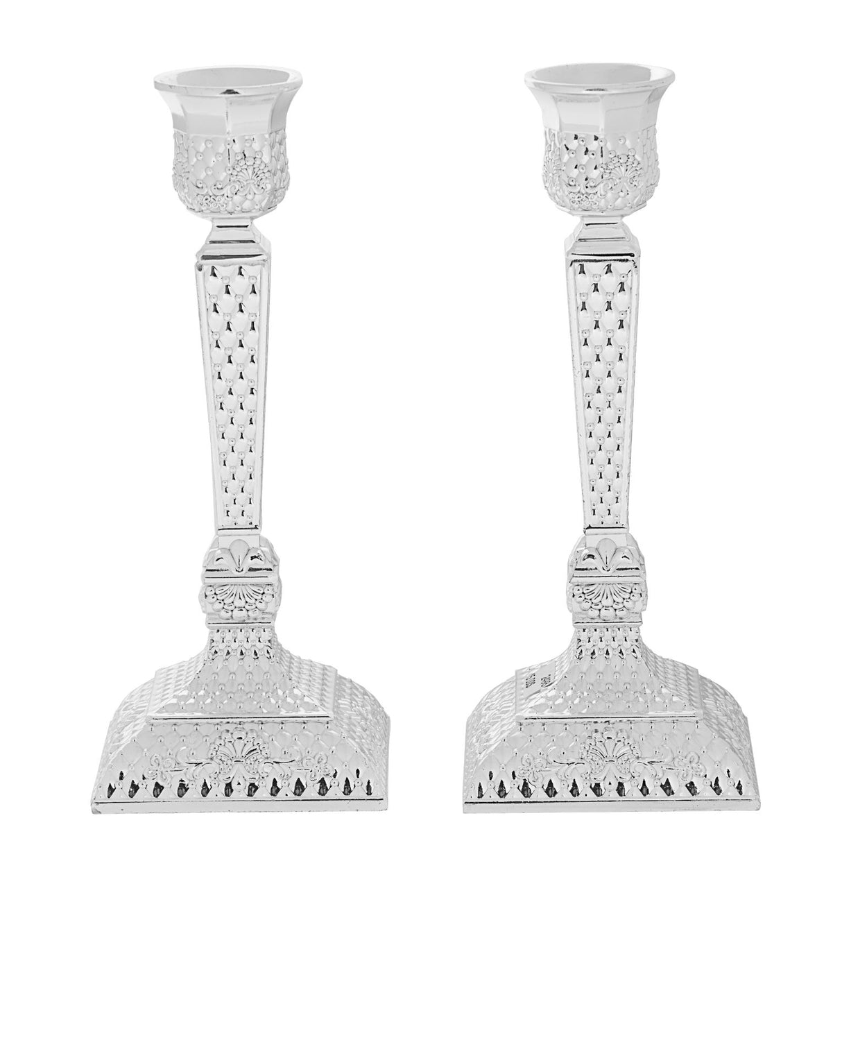 Candlestick silver Plated Diamond