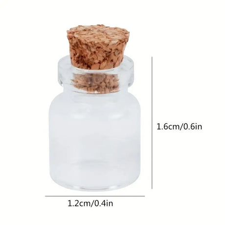 5 Mini DIY Glass Bottle Exquisite Cork