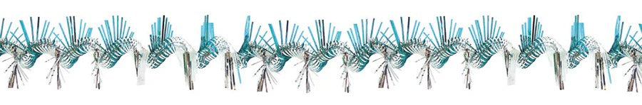 12" Teal Twist Garland