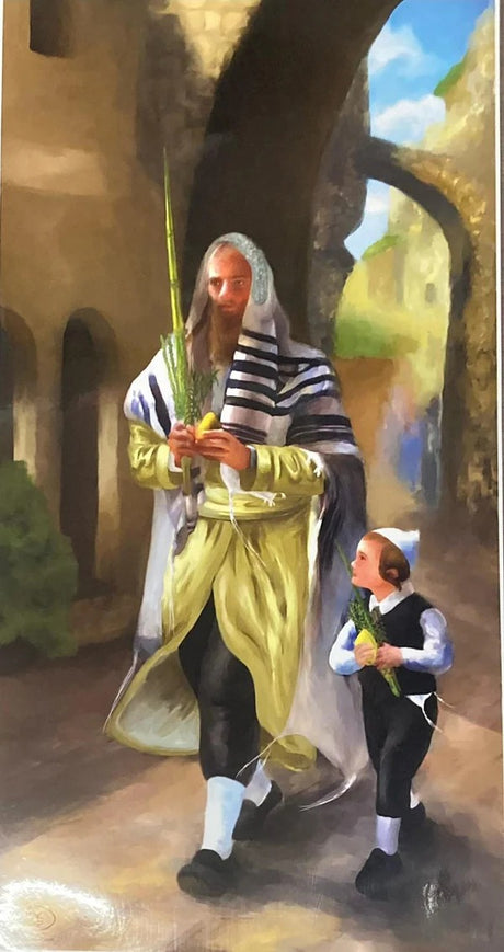 Laminated Poster Father Son-20"x40"
