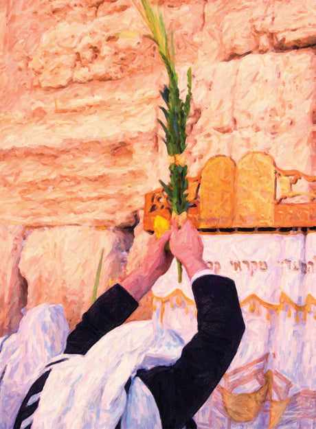 Laminated Poster 19" x 26"-Kotel Lulav-Mann