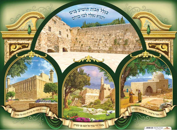 Laminated Poster 20" x 28"- Holy Sites